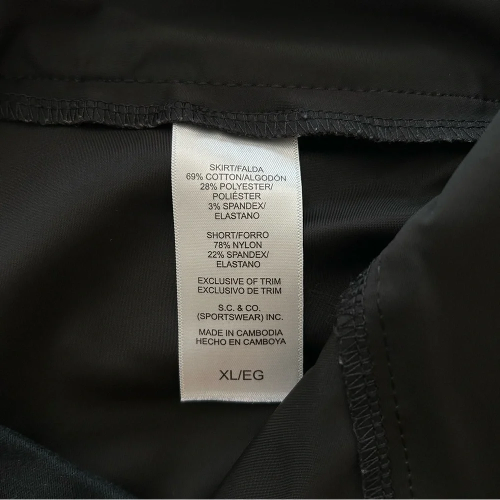 S.C. & Co. Elegant Black Pencil Skirt / Skort - Picture 4 of 8